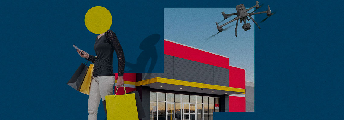 Os ladrões de lojas poderão ser perseguidos por drones em breve